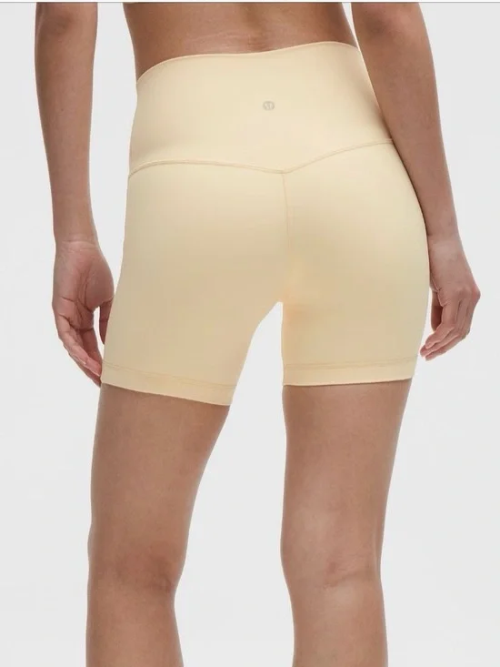 Lululemon Align No Line™ High-Rise Shorts in Butter Yellow - Picture 3 of 3